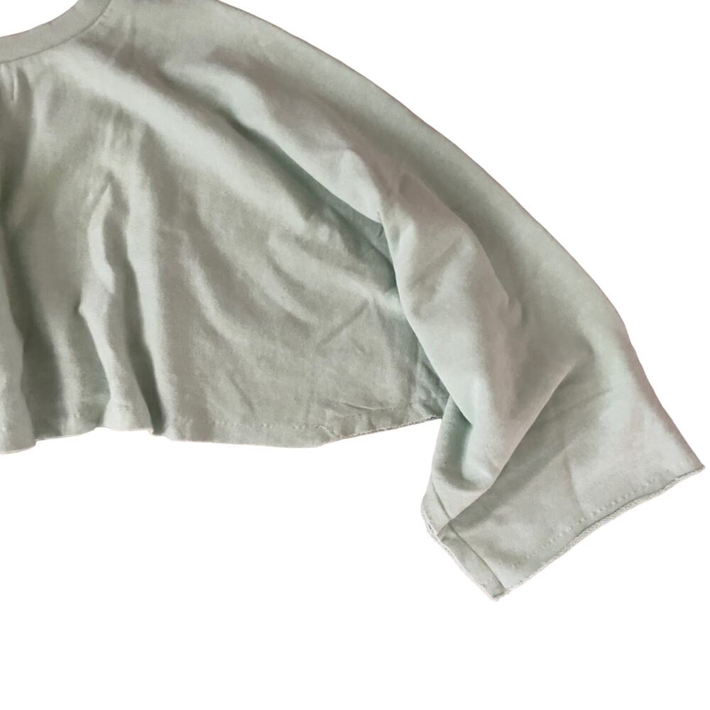 Niyama Sol Kimono Cropped Sweatshirt Athletic Yoga Mint Medium New - Picture 9 of 9
